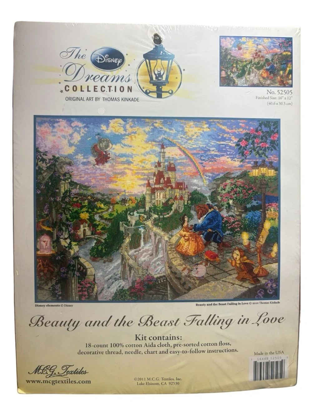Disney The Dreams Collection Beauty and the Beast Falling in Love Cross Stitch